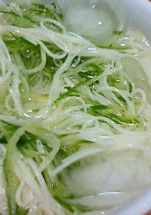 爽やかきゅうり素麺☆.。.:*・゜-レシピのメイン写真