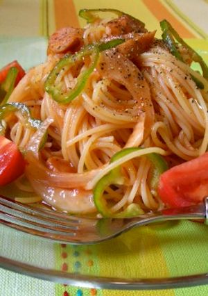 夏の冷製ナポリタン♡-レシピのメイン写真