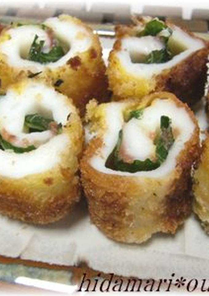 はんぺんの梅しそ巻き焼き-レシピのメイン写真