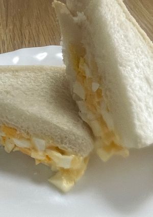 材料4つ簡単シンプルな卵サンド-レシピのメイン写真
