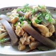 「こんにゃくと油揚げの炒めもの」