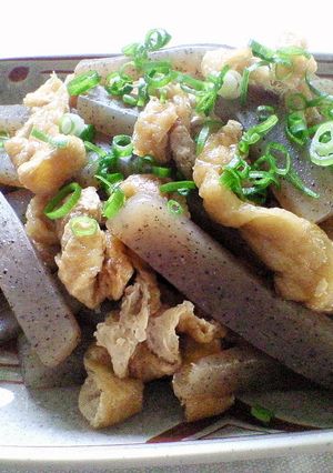 ｢こんにゃくと油揚げの炒めもの｣-レシピのメイン写真