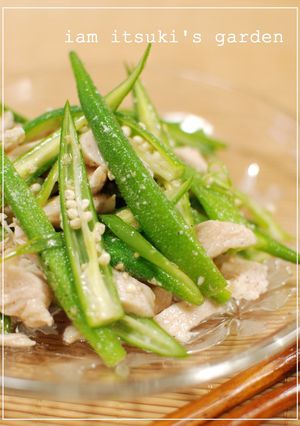 オクラと蒸し鶏のサラダ-レシピのメイン写真