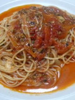 娼婦風スパゲティ (プッタネスカ)-レシピのメイン写真