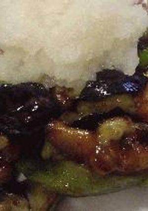 はなびし草の鶏肉となすのトロプルなおろしのせ-レシピのメイン写真