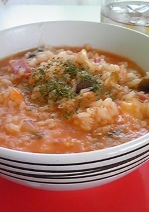 とろ〜りチーズのトマト風味リゾット-レシピのメイン写真