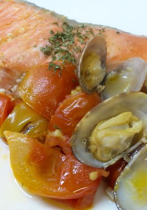鮭のイタリアン蒸し-レシピのメイン写真