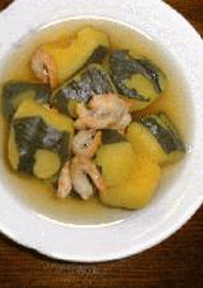 ☆かぼちゃの煮物＜干しえびで簡単煮＞☆-レシピのメイン写真