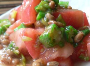 ✣　トマトとおくらの塩ダレ納豆和え　✣-レシピのメイン写真