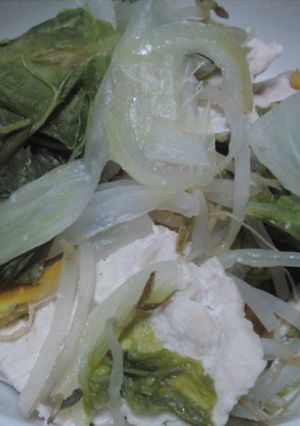 鶏むね肉と野菜の重ね蒸し-レシピのメイン写真