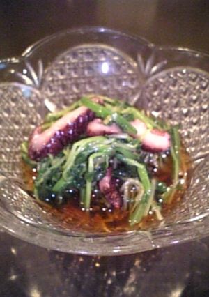 焼きしいたけと青菜のおひたし-レシピのメイン写真