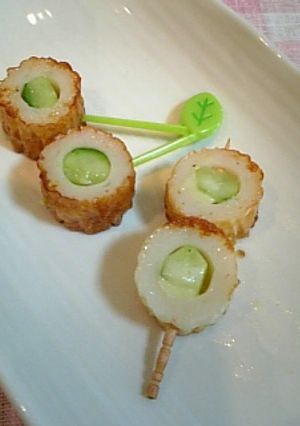 お弁当♪ちくわきゅうりを焼きました-レシピのメイン写真