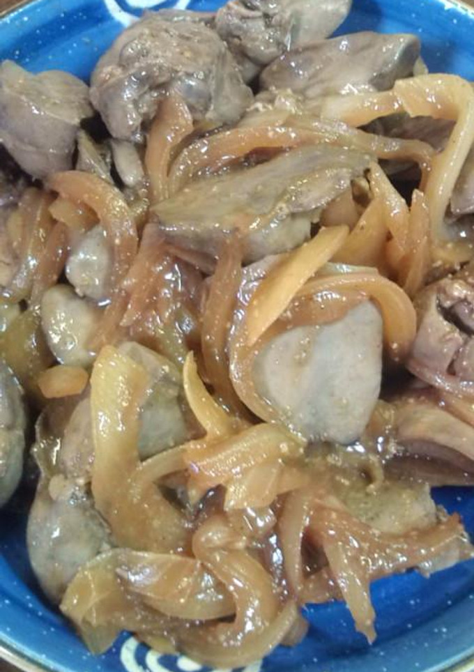 鶏レバーを焼き肉のタレで炒めたよ-レシピのメイン写真