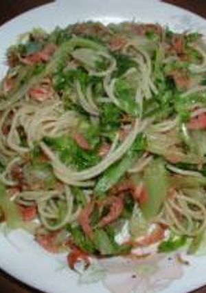 桜えびとキャベツのパスタ-レシピのメイン写真
