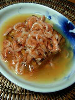 焼き厚揚げの桜海老餡かけ-レシピのメイン写真