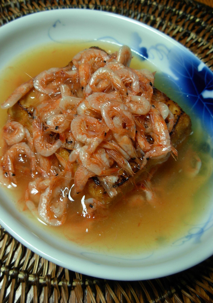 焼き厚揚げの桜海老餡かけ-レシピのメイン写真