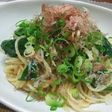 たたききゅうりの梅風味冷製パスタ