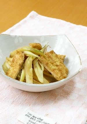みょうがと油揚げの炒め物-レシピのメイン写真