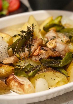 タイム香るじゃがいもと豚バラのロースト-レシピのメイン写真