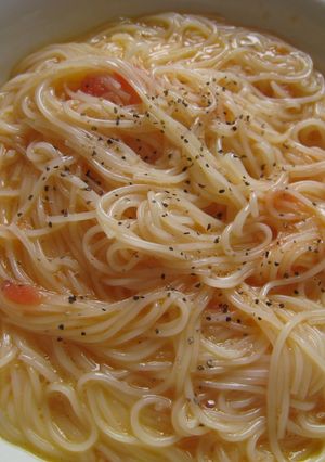 明太子と卵でそうめん-レシピのメイン写真