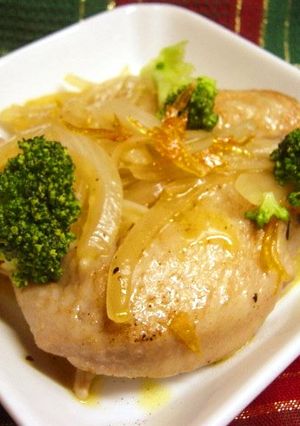 ほろ苦い✿マンゴージュースの鶏肉煮込-レシピのメイン写真
