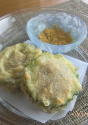 ゴーヤのつくね天-レシピのメイン写真