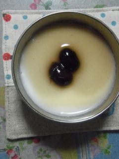 黒豆入りミルクゼリー-レシピのメイン写真