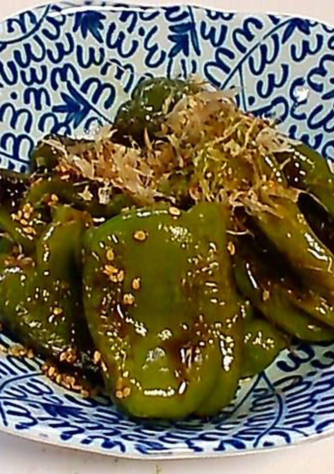 丸ごとピーマンの焼き浸し-レシピのメイン写真