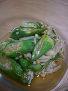 オクラとえのきのにんにく醤油蒸し-レシピのメイン写真