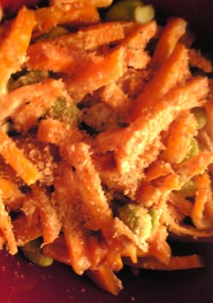 人参と枝豆の胡麻味噌マヨ和え-レシピのメイン写真