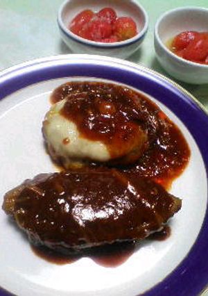 ★ゴーヤ煮込みハンバーグ(#^.^#)★-レシピのメイン写真