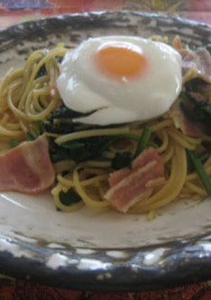 ホウレン草のバター醤油ジンジャー味パスタ-レシピのメイン写真