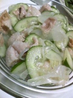 さっぱりサラダ!鶏皮和え☆-レシピのメイン写真