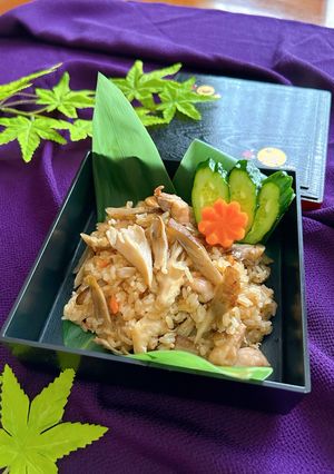 炊飯器で簡単★鶏ごぼうおこわ-レシピのメイン写真