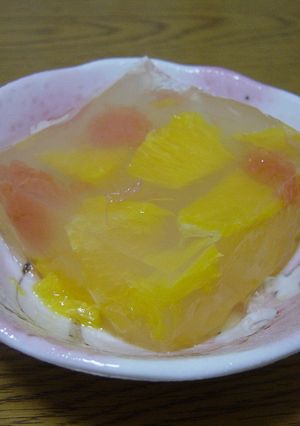 果実酢の寒天-レシピのメイン写真