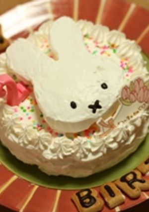 ミッフィーのお誕生日ケーキ -レシピのメイン写真