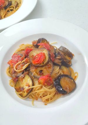 茄子とトマトの和風パスタ-レシピのメイン写真