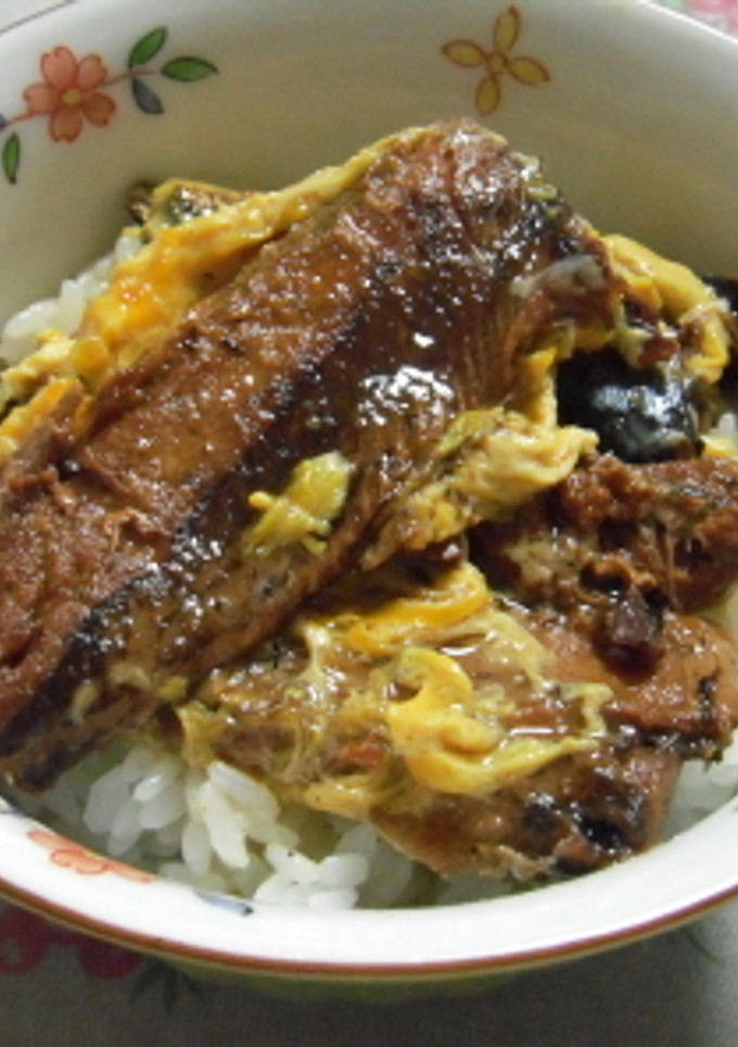☆さんまの蒲焼き缶de卵とじ丼☆-レシピのメイン写真