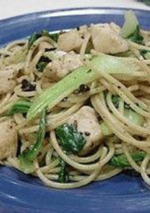 カジキマグロとチンゲンサイのパスタ-レシピのメイン写真