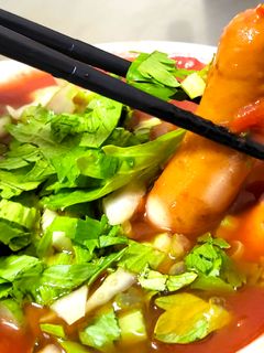 ソーセージとトマト缶のスープ-レシピのメイン写真