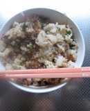 夏バテ解消♪梅しそかつおの混ぜご飯