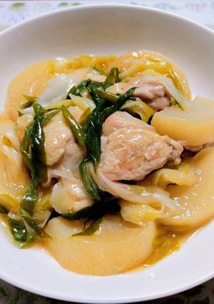 簡単今日の夕飯!時短鶏大根中華風煮物主菜-レシピのメイン写真