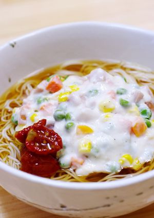 ★ミルクあんかけにゅうめん★-レシピのメイン写真