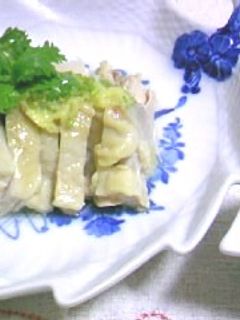 ゆで鶏のジンジャーソース-レシピのメイン写真
