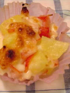じゃがいもとカニかまのチーズ焼き-レシピのメイン写真