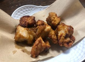 天ぷら粉でスパイシー皮無しムネ唐揚げ-レシピのメイン写真