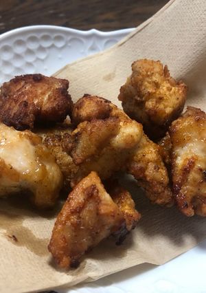 天ぷら粉でスパイシー皮無しムネ唐揚げ-レシピのメイン写真