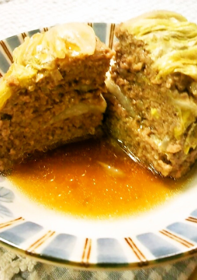 ☆白菜とひき肉の和風ミルフィーユ煮☆-レシピのメイン写真