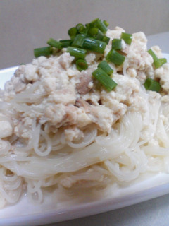 ツナと豆腐のそうめんチャンプルー-レシピのメイン写真
