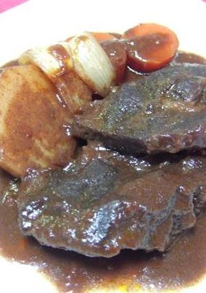 油も粉も使わない♪「牛肉の赤ワイン煮」-レシピのメイン写真